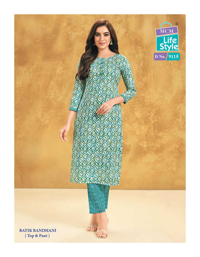 Priyatama Bandhej Vol 1 By Mcm Printed Cotton Kurti With Bottom Wholesale Price In Surat